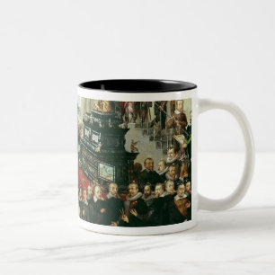 Caneca De Café Em Dois Tons Apresentação ao duque Phillip II