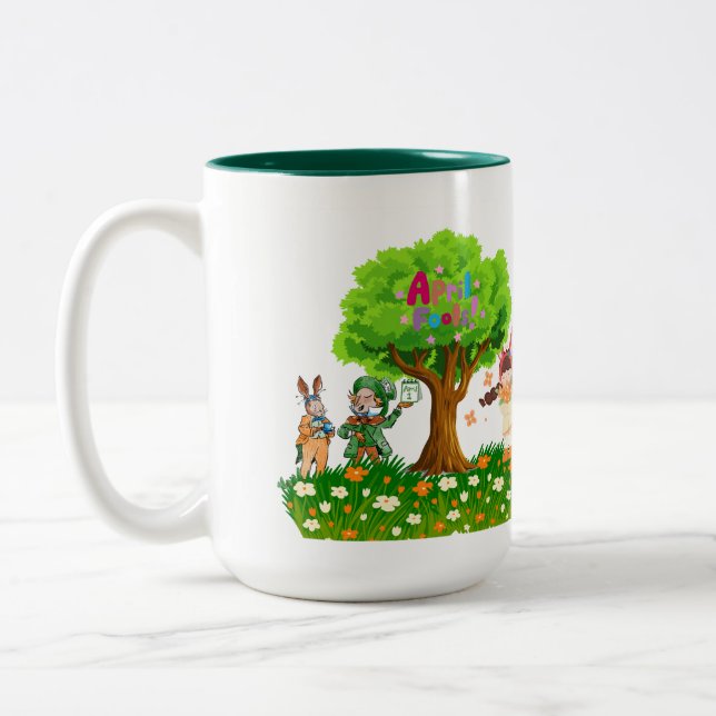 Caneca De Café Em Dois Tons April Fool’s  (Esquerda)