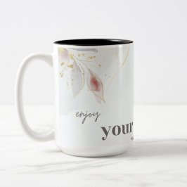 Caneca De Café Em Dois Tons aproveite seu café