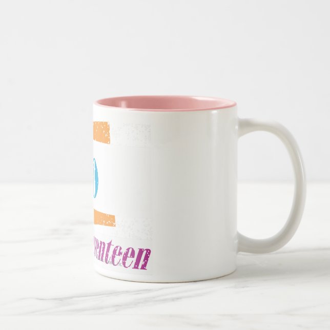 Caneca De Café Em Dois Tons Aqua de Leo (Direita)