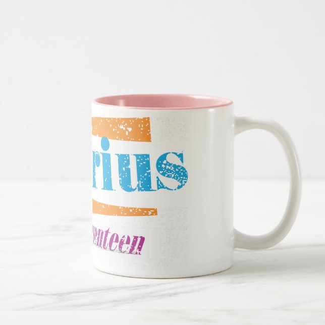 Caneca De Café Em Dois Tons Aqua do Aquário (Direita)