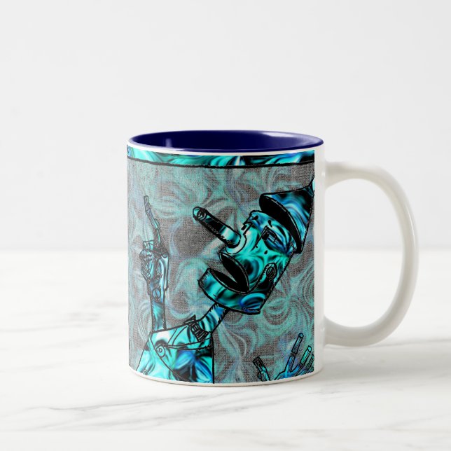 Caneca De Café Em Dois Tons Aquamarine Tin Man Mug (Direita)