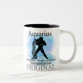 Caneca De Café Em Dois Tons Aquário sobre você