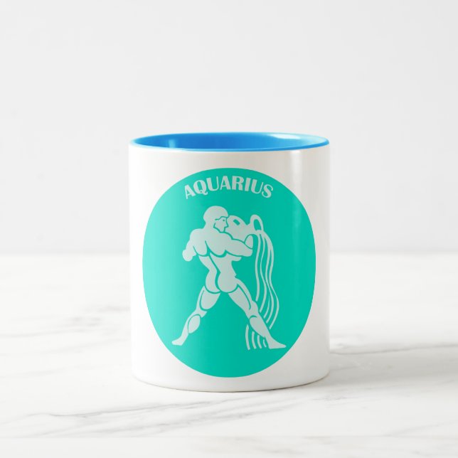 Caneca De Café Em Dois Tons Aquarius Coffee Mug (Centro)
