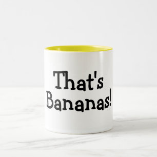 Caneca De Café Em Dois Tons Aquela é bananas