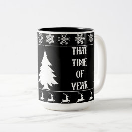 Caneca De Café Em Dois Tons aquela época do ano