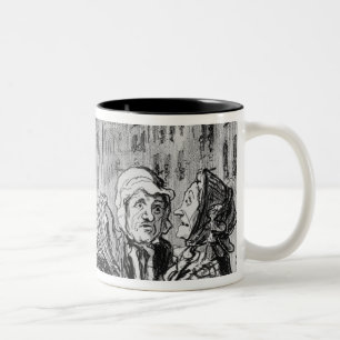 Caneca De Café Em Dois Tons Aqueles cometas prevêem sempre o excelente