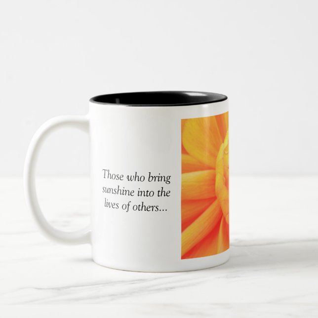 Caneca De Café Em Dois Tons Aqueles que trazem a luz do sol…. (Esquerda)