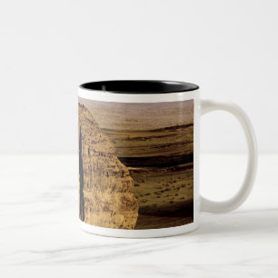 Caneca De Café Em Dois Tons Arábia Saudita, local de Madain Saleh, antiga