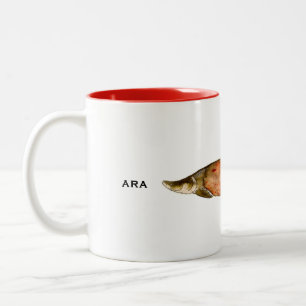 Caneca De Café Em Dois Tons Arapaima Mug Mug de peixe