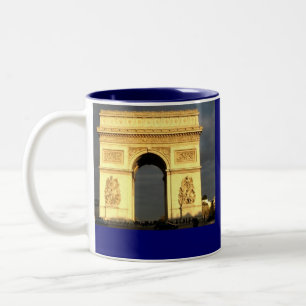 Caneca De Café Em Dois Tons Arc D'Triomphe
