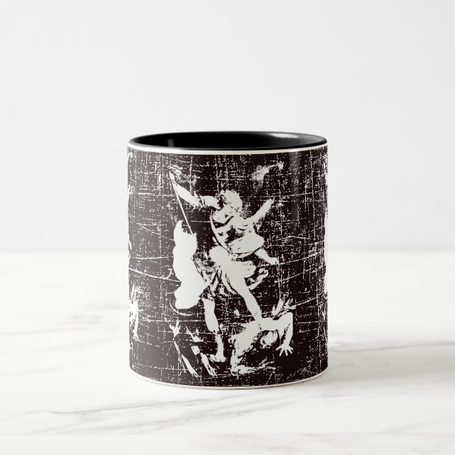 Caneca De Café Em Dois Tons Archangel Michael (Centro)