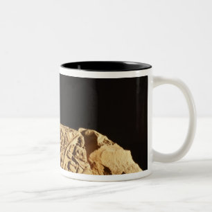 Caneca De Café Em Dois Tons Architrave amarelo com grifo, Sanchi do arenito,