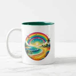 Caneca De Café Em Dois Tons Arco