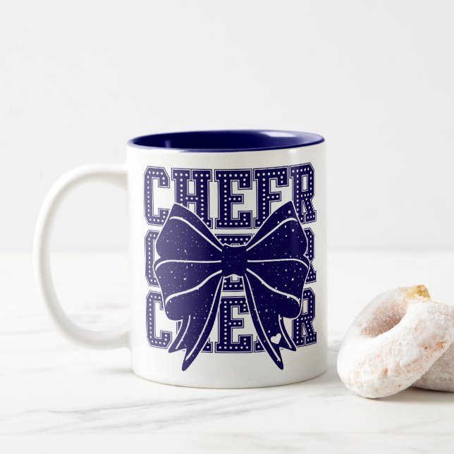Caneca De Café Em Dois Tons Arco animado (Com Donut)