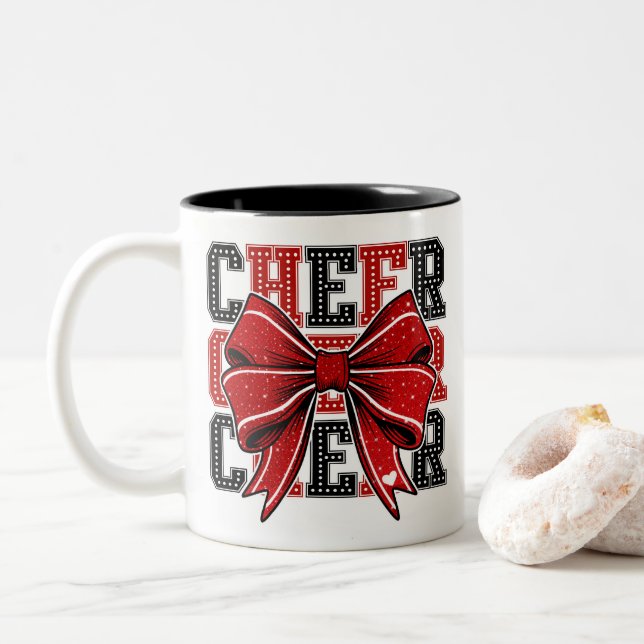 Caneca De Café Em Dois Tons Arco animado (Com Donut)