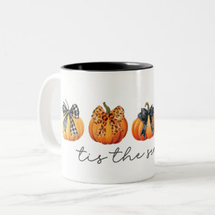 Caneca De Café Em Dois Tons Arco de Coquetel de Watercolor Caiu no Ação de Gra