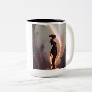 Caneca De Café Em Dois Tons Arco de Fogo