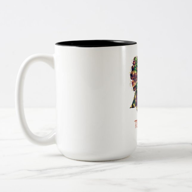 Caneca De Café Em Dois Tons Arco de Natal (Esquerda)