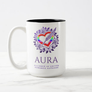 Caneca De Café Em Dois Tons Arco-íris AURA e roxo