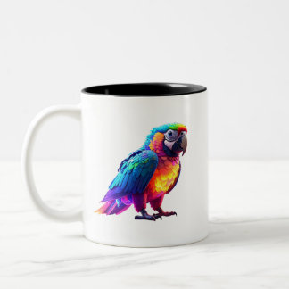 Caneca De Café Em Dois Tons Arco-Íris Brilhante
