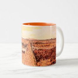 Caneca De Café Em Dois Tons Ardrossan Beach Sunset, Scotland