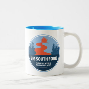 Caneca De Café Em Dois Tons Área Nacional de Recreação e Rio Big South Fork