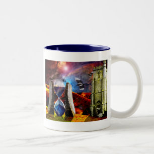 Caneca De Café Em Dois Tons Areias do tempo.