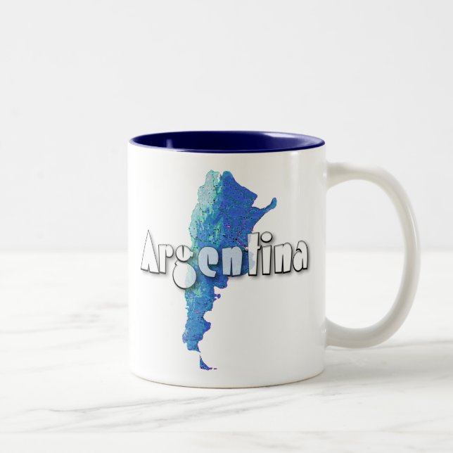Caneca De Café Em Dois Tons Argentina (Direita)