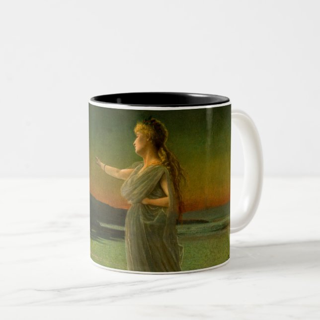 Caneca De Café Em Dois Tons Ariadne em Naxos John Atkinson Grimshaw (Frente Esquerda)