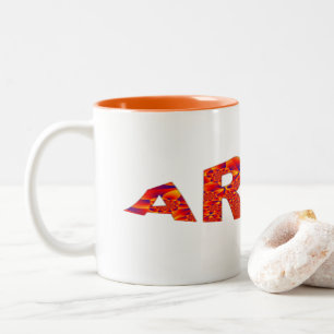 Caneca De Café Em Dois Tons Aries - Café De Dois Toneladas - Amarelo Amarelo A