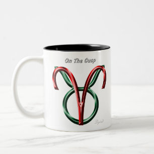 Caneca De Café Em Dois Tons Aries Taurus No Sinal De Astrologia Cusp Zodiac