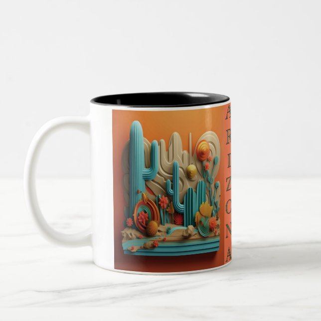 Caneca De Café Em Dois Tons Arizona (Esquerda)