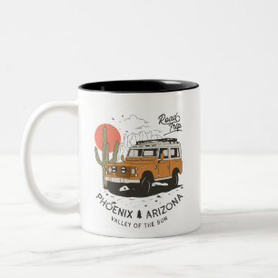 Caneca De Café Em Dois Tons Arizona Desert Sunset Road Trip Cactus Phoenix