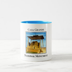 Caneca De Café Em Dois Tons Arizona do Monumento Nacional Casa Grande