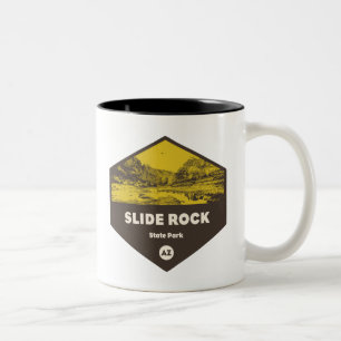 Caneca De Café Em Dois Tons Arizona do Parque Estadual do Slide Rock