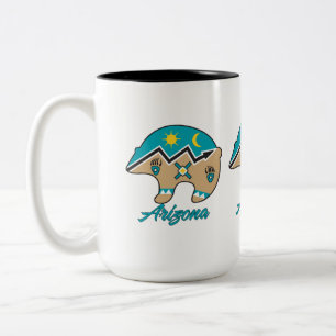 Caneca De Café Em Dois Tons Arizona do Urso Clan