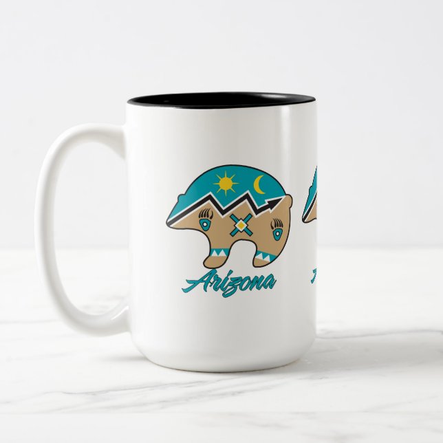 Caneca De Café Em Dois Tons Arizona do Urso Clan (Esquerda)