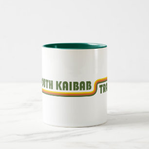 Caneca De Café Em Dois Tons Arizona Grand Canyon de Trilha do Kaibab Sul