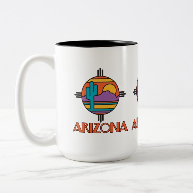 Caneca De Café Em Dois Tons Arizona Mandella (Esquerda)