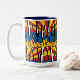 Caneca De Café Em Dois Tons Arizona o Estado do Grand Canyon