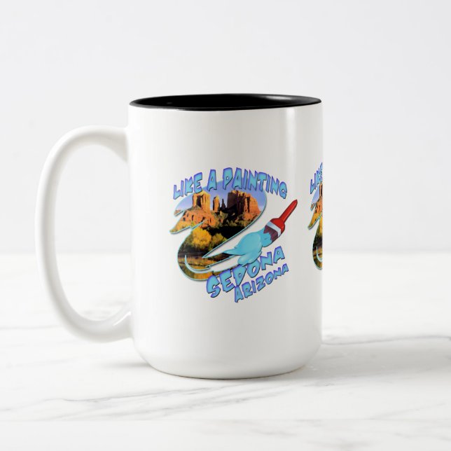 Caneca De Café Em Dois Tons Arizona Sedona (Esquerda)