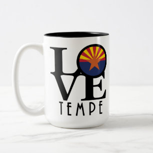 Caneca De Café Em Dois Tons ARIZONA Tempe LOVE 15oz