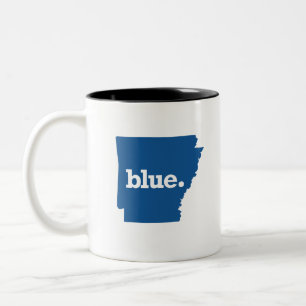 CANECA DE CAFÉ EM DOIS TONS ARKANSAS ESTADO AZUL