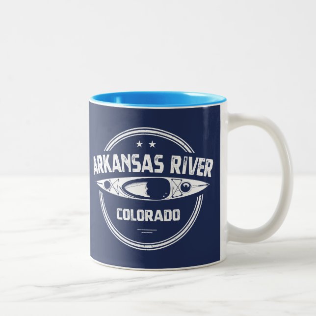 Caneca De Café Em Dois Tons Arkansas River (Colorado) (Direita)