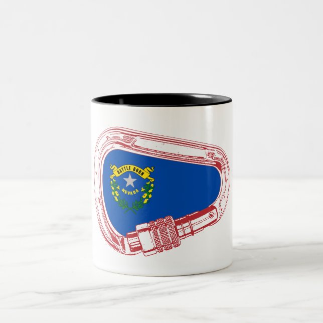 Caneca De Café Em Dois Tons Armador de Bandeira do Nevada (Centro)