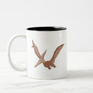 Caneca De Café Em Dois Tons Arquossauros Pterossauros