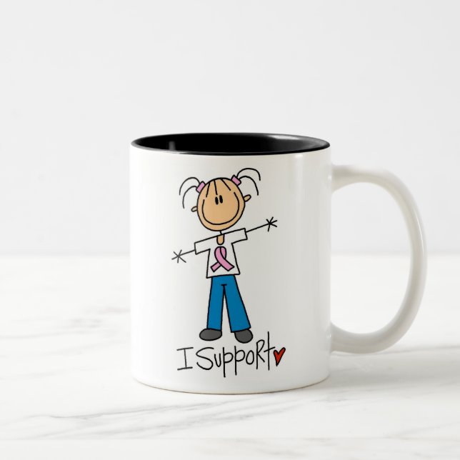 Caneca De Café Em Dois Tons Arrecadação de Fundos que Apoio (Direita)