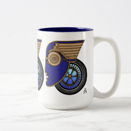 Caneca De Café Em Dois Tons Art Deco Autohead