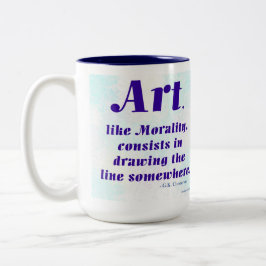 Caneca De Café Em Dois Tons Art, Like Morality, ...
